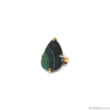 Кольцо Nature Bijoux, Agata verde, разъемное, с агатом, NB24.1-19CP25031 зеленый